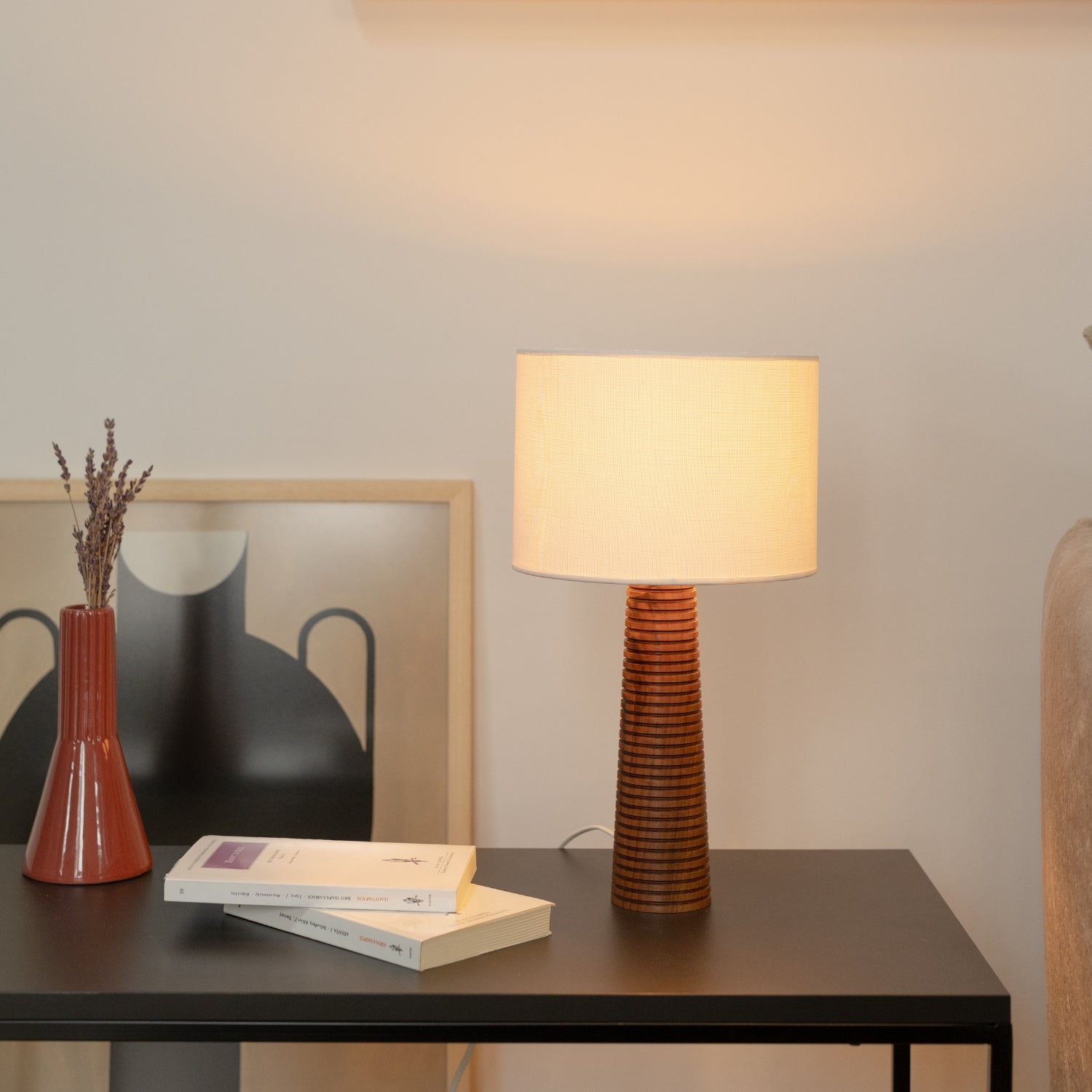 Bedside light, Bedroom light, Desk light, Bedside table lamp, Table light, Desk lamp, Tablelamp, Wood desk lamp, Bedside table lamp, Wooden tablelamp, Wooden lamp base, Handcrafted lamp