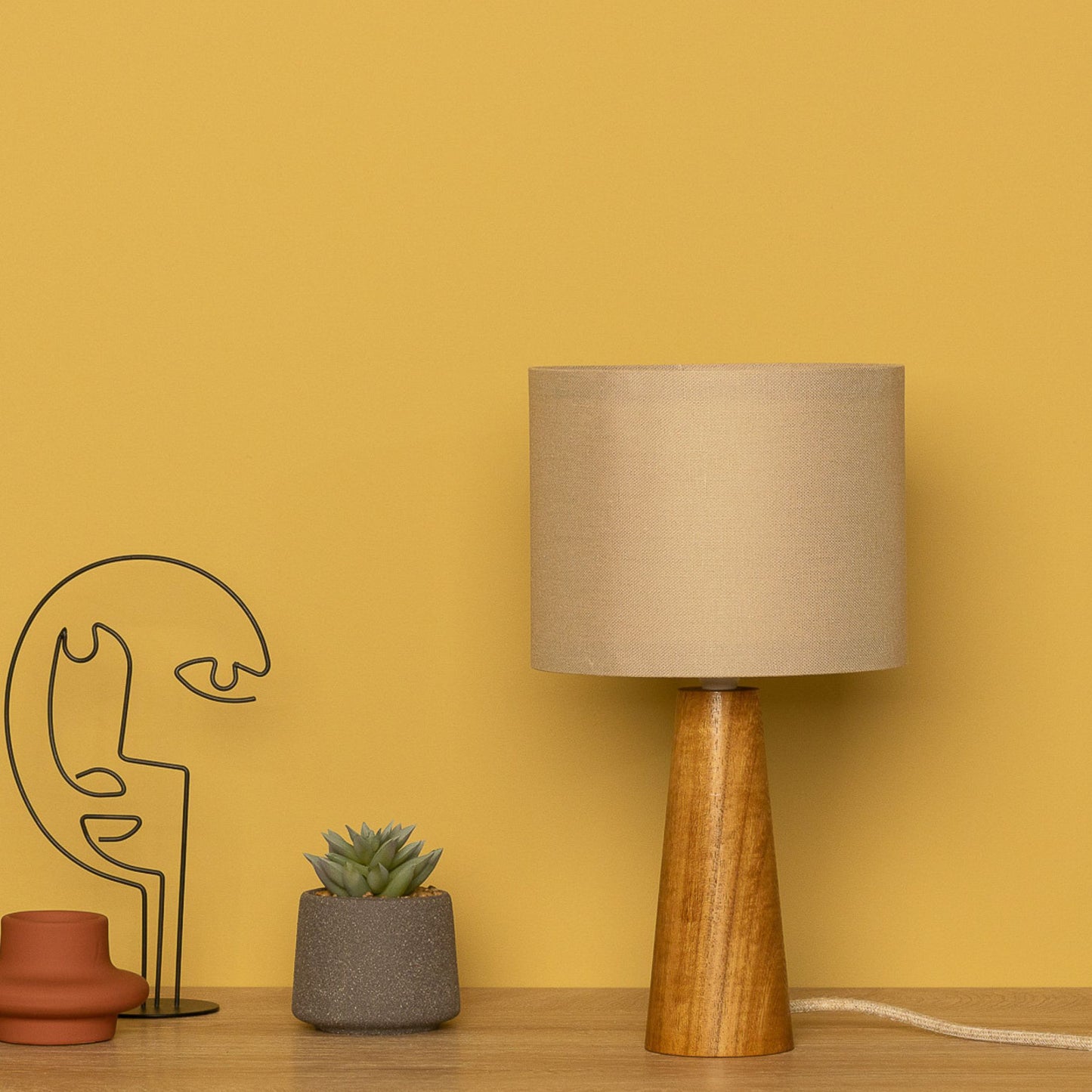 Vector Small Wood Table Lamp
