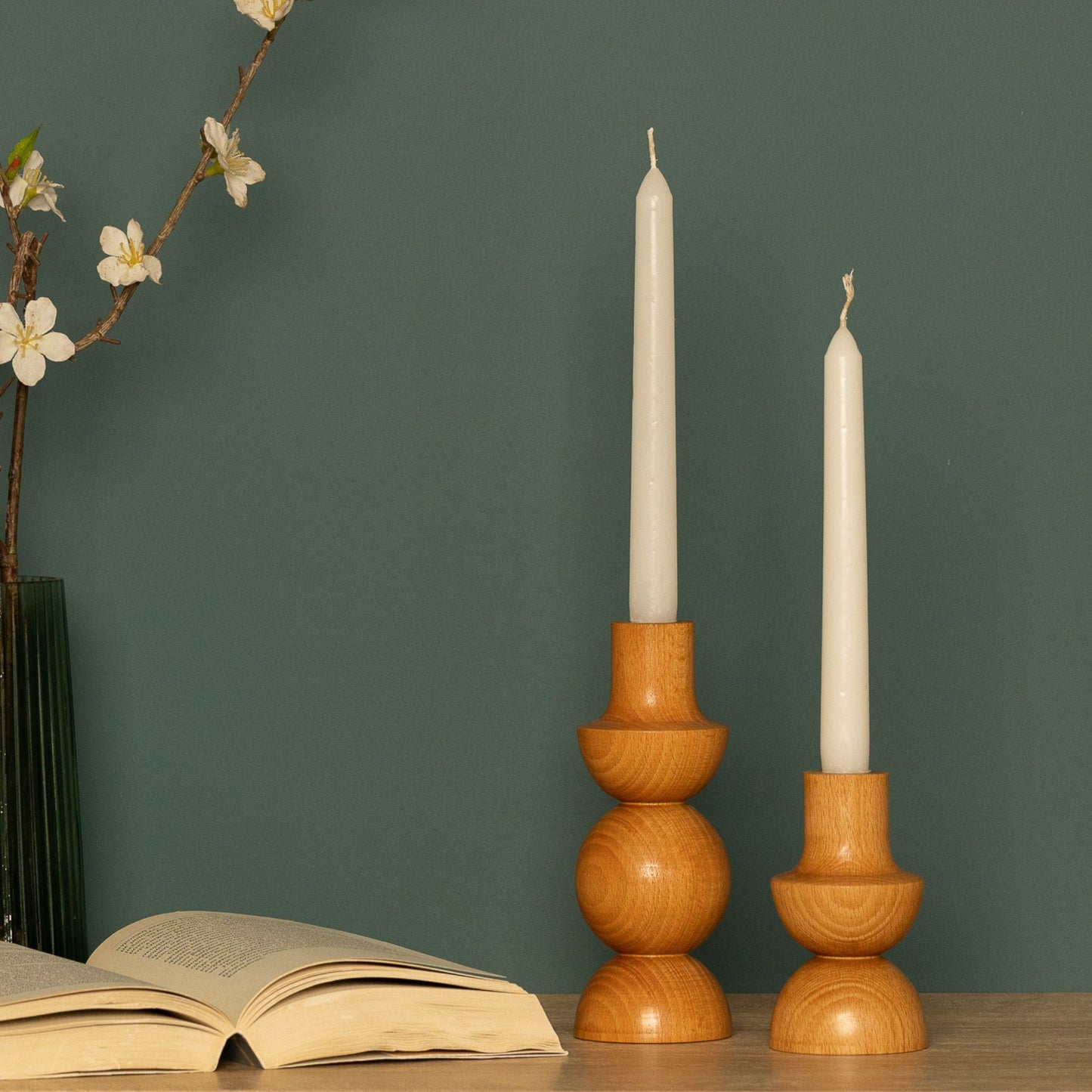 Frustum cone table lamp + Avacas candle holder set