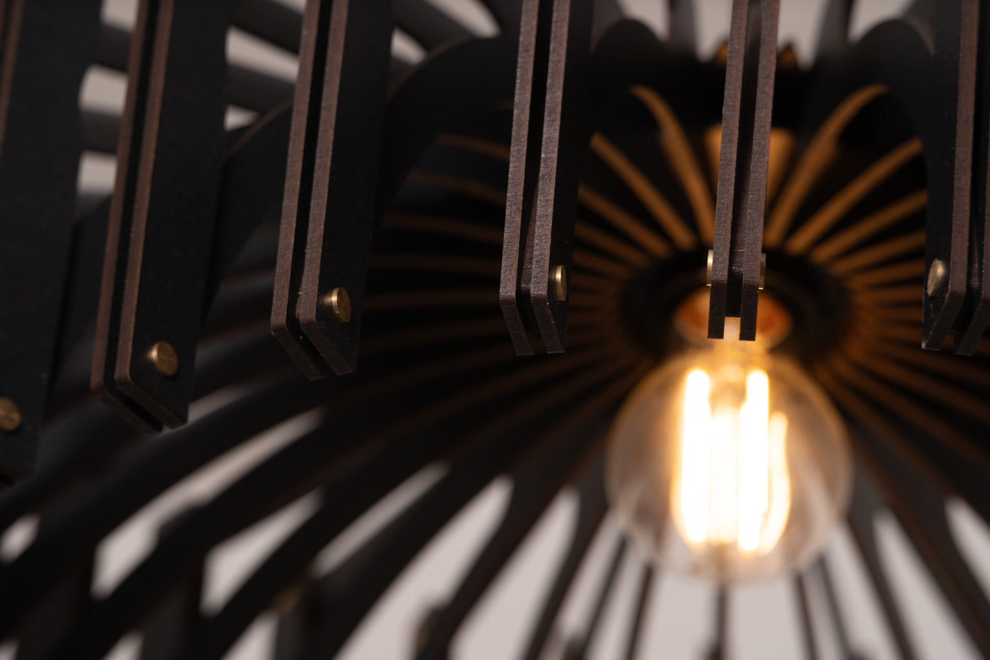 Light Black Umbrella| Wood Pendant Light| Pattern Light Fixture | Mid Century Modern | Handmade Lamp | Ceiling Lamp | Chandelier Lighting