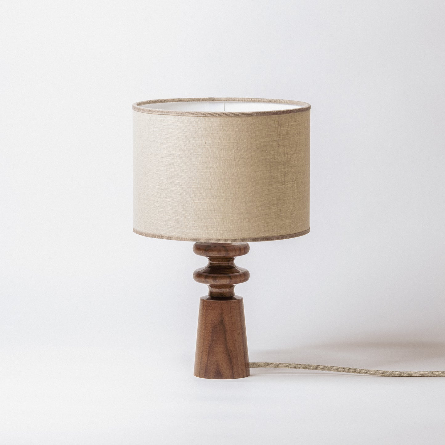 Frustum Cone Small Wood Table Lamp