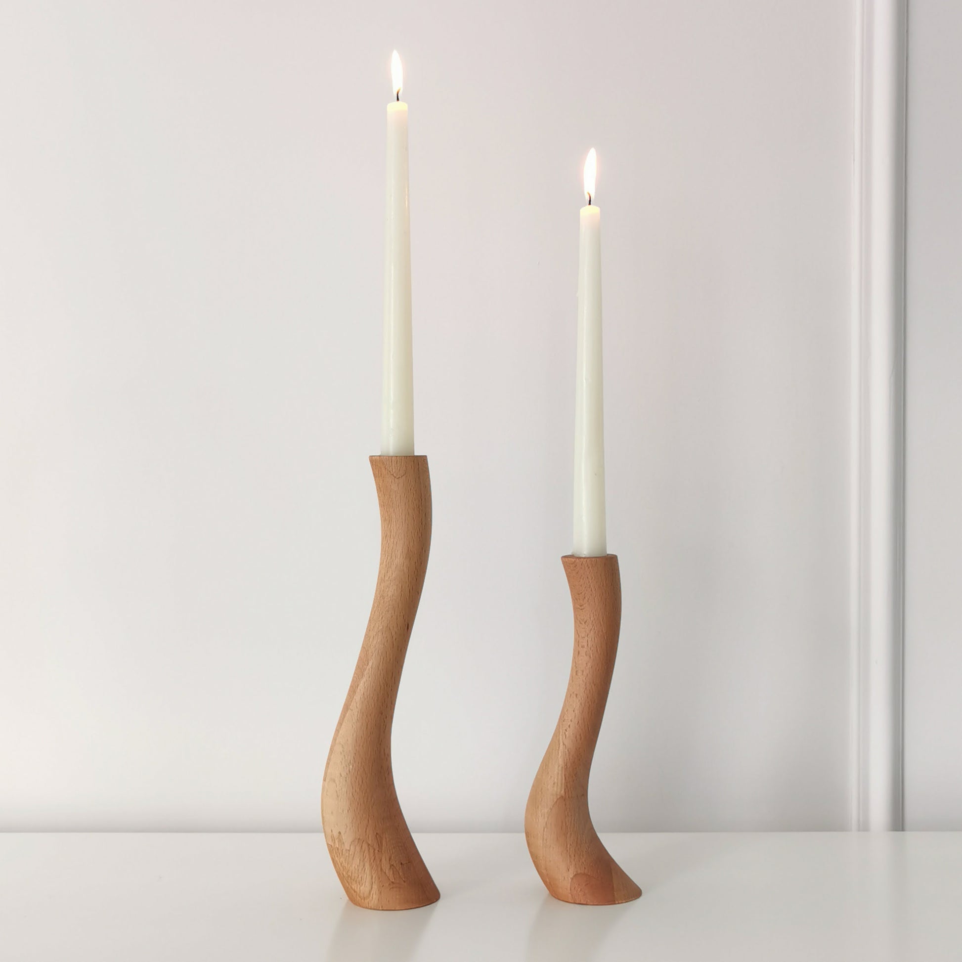 Wooden Candle Holder Decor For Home Decoration Pillar Candle Holder Wood Candle  Sticks Holder Decor Tapered