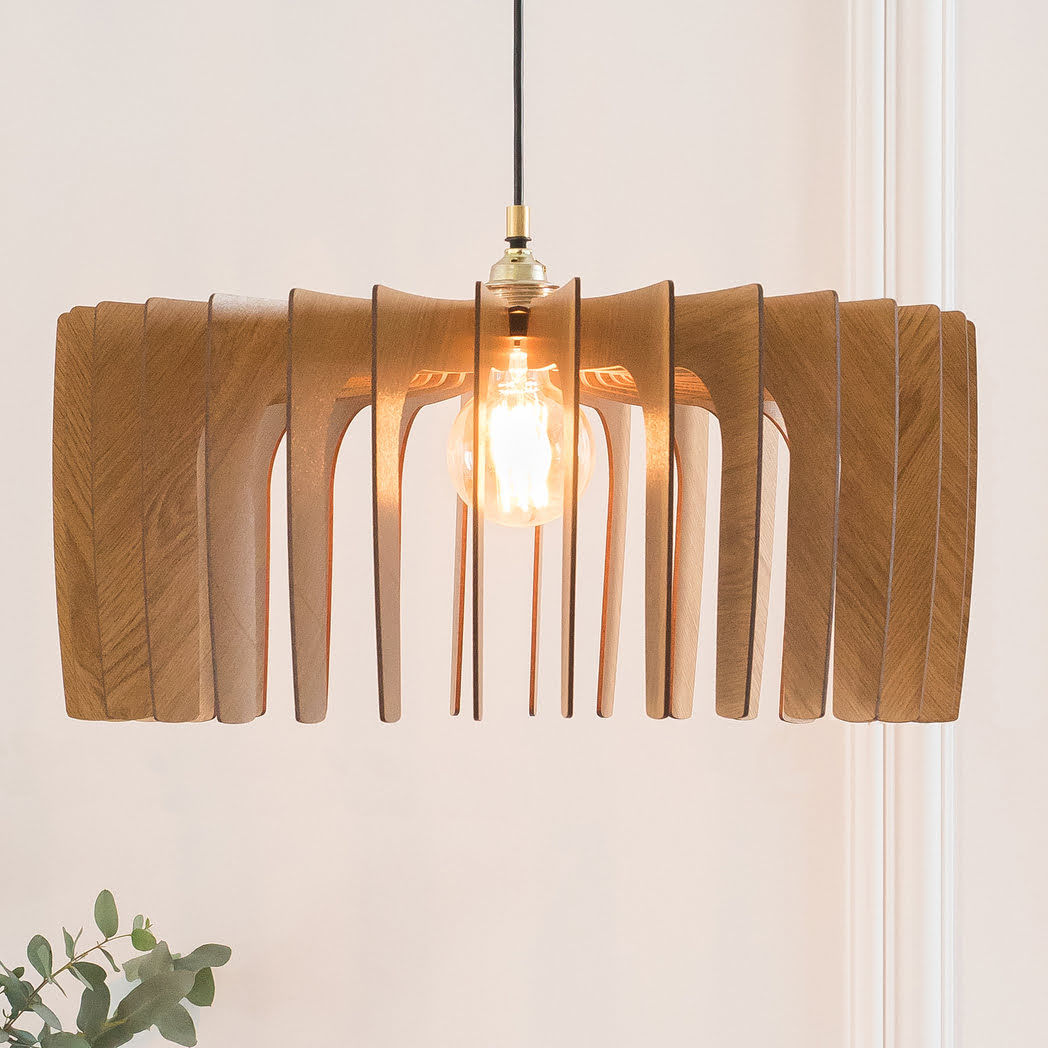 Wood Pendant Light MODERN BASIC