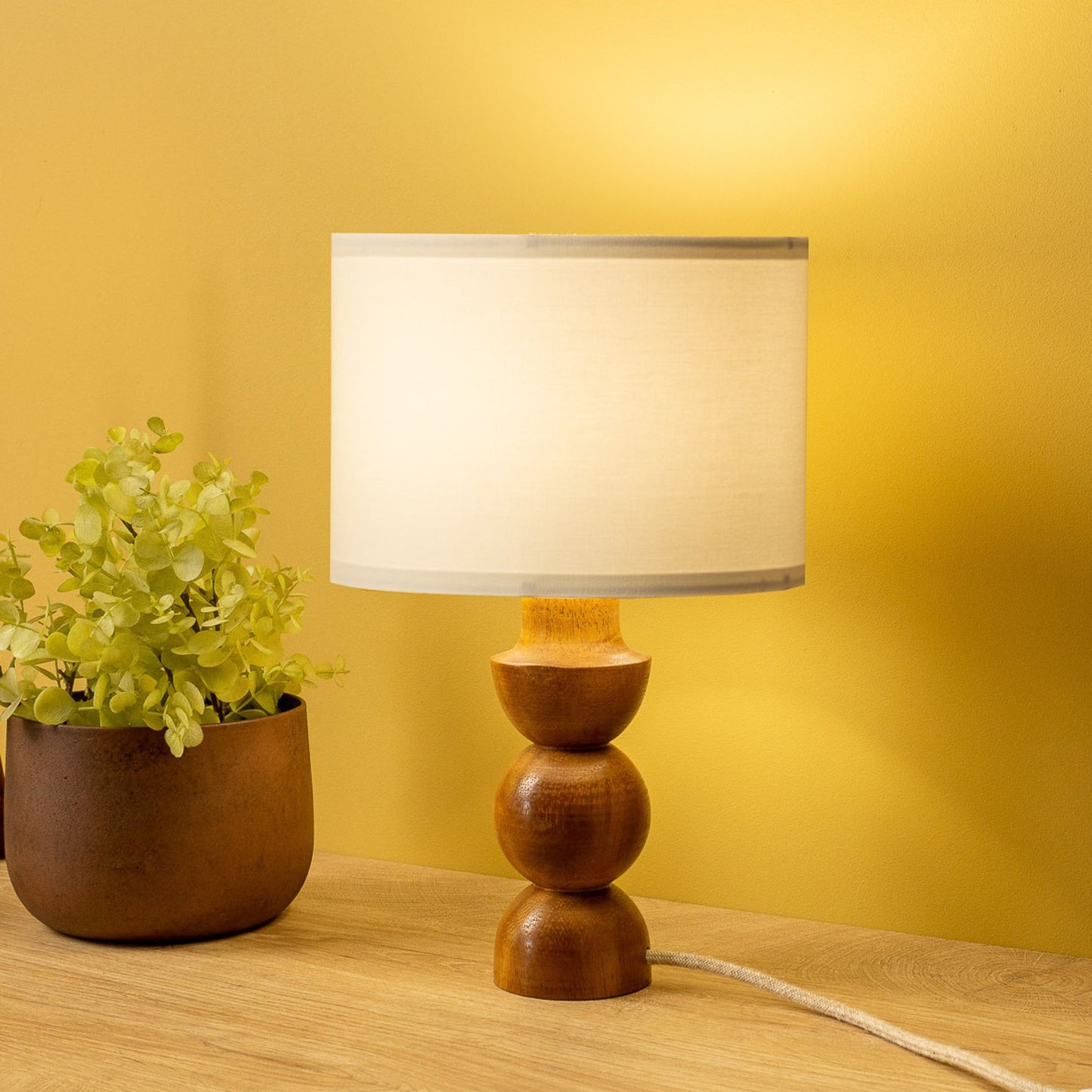 Avacas Small Wood Table Lamp