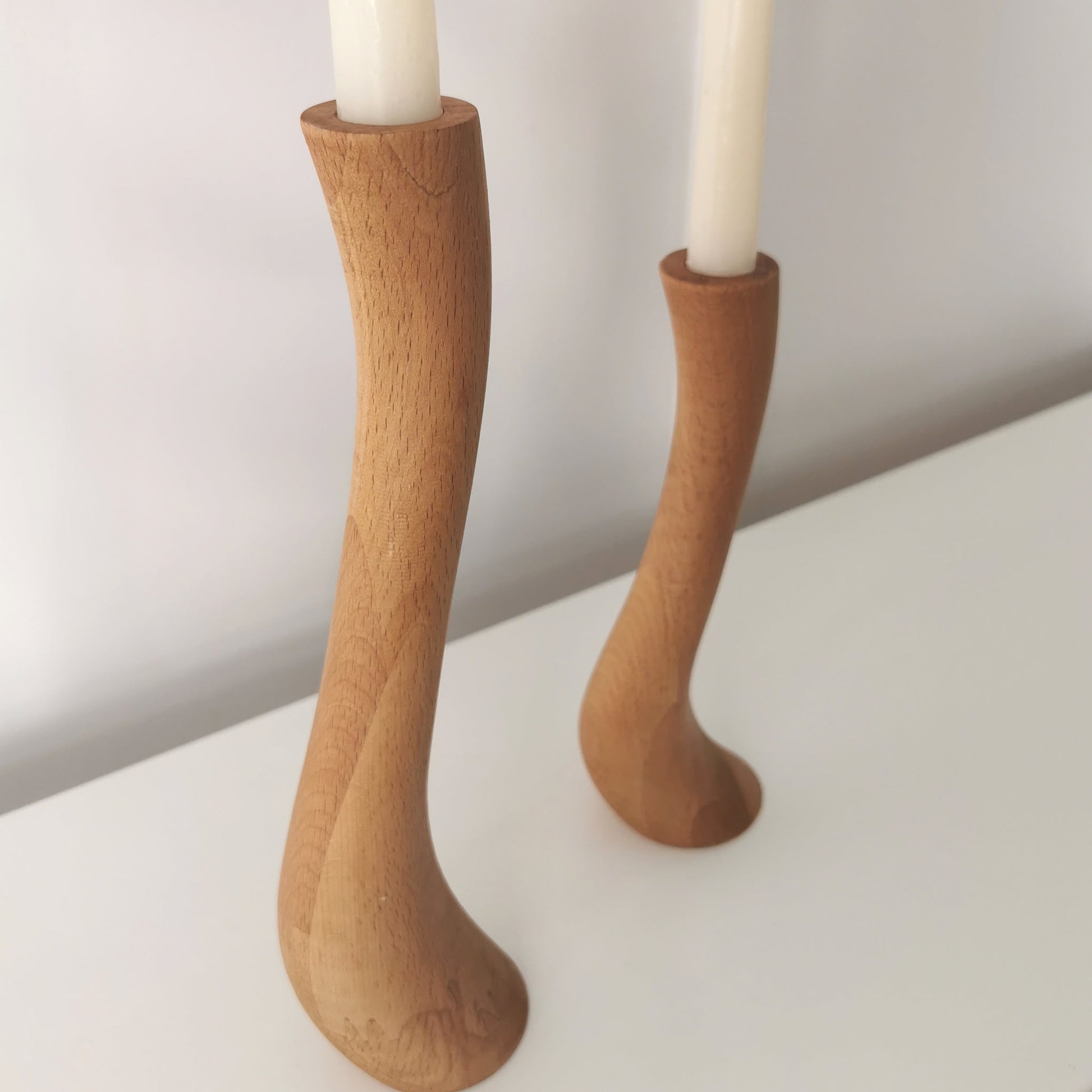 Set wood candle holder - Dezaart
