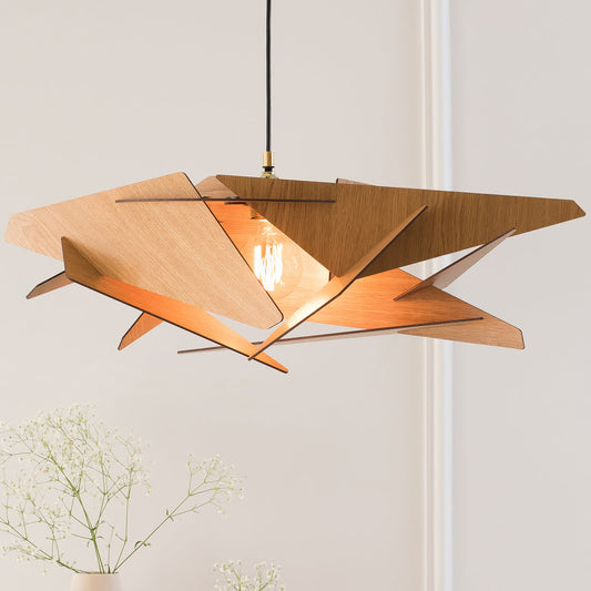 Wood Pendant Light MINERAL